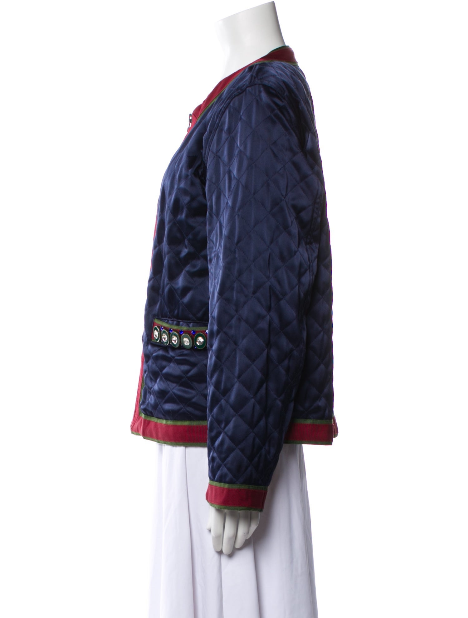 Tory Burch Satin Printed Evening Jacket