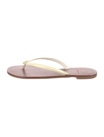 Tory Burch Leather Flip Flops