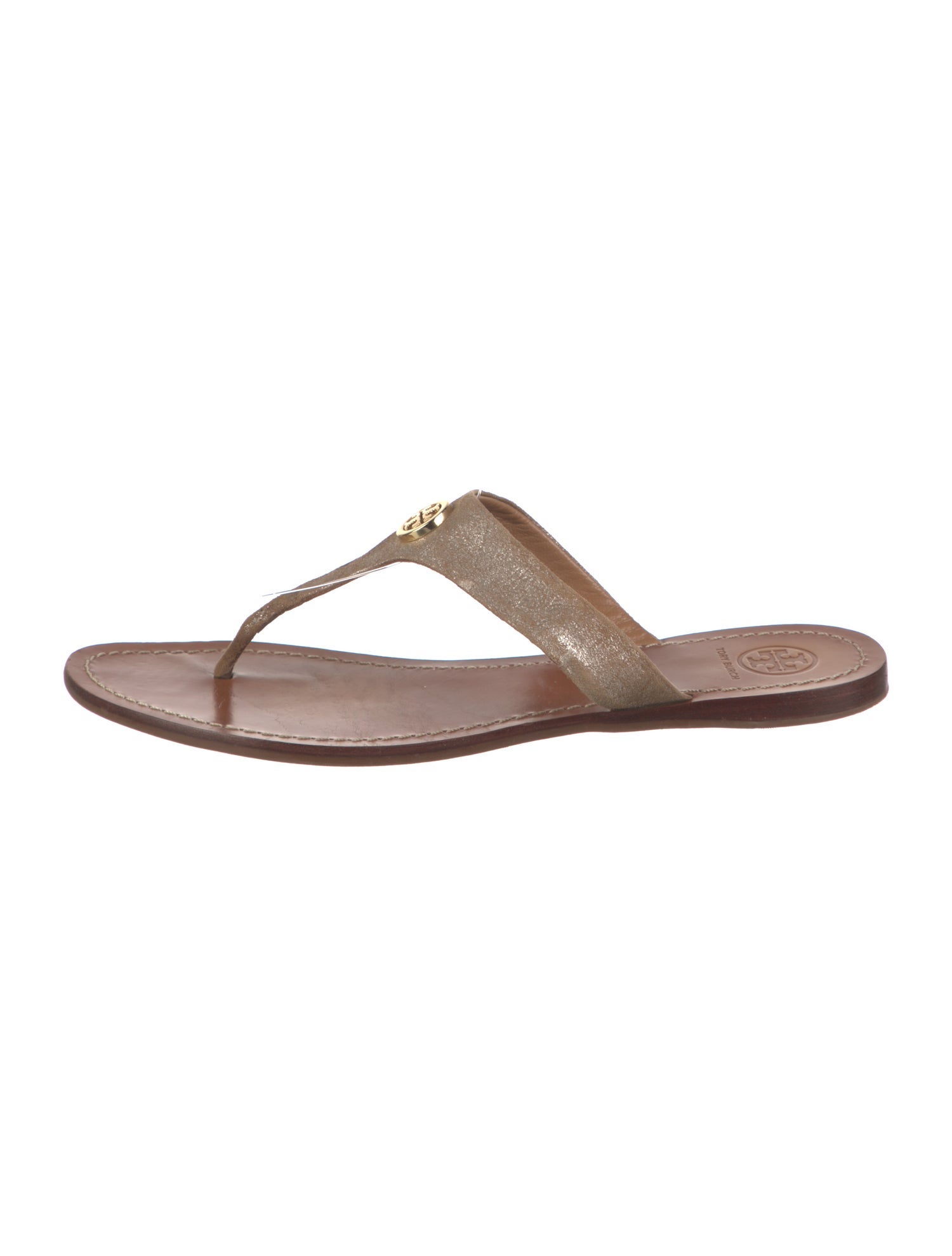Tory Burch Leather T-Strap Sandals