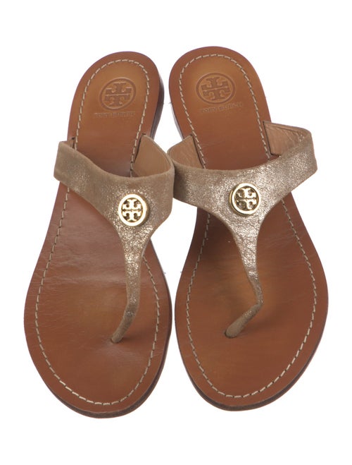 Tory Burch Leather T-Strap Sandals