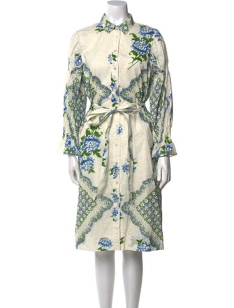 Tory Burch Printed Midi Length Dress