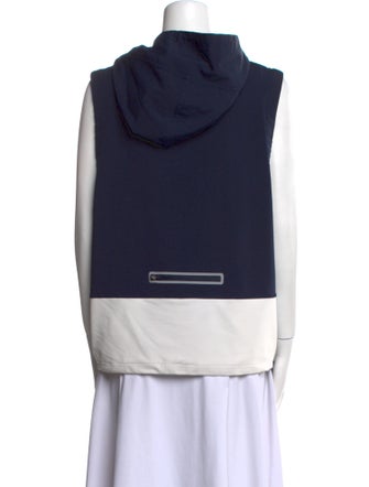 Tory Burch Mock Neck Sleeveless Sweatshirt
