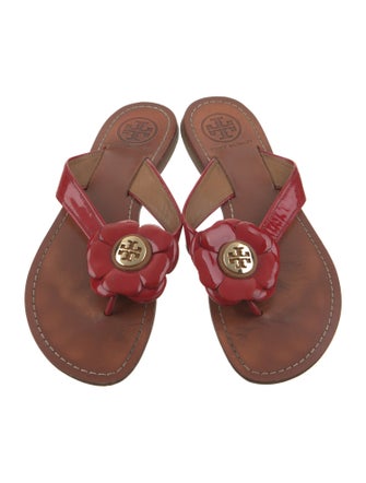 Tory Burch Patent Leather Slides