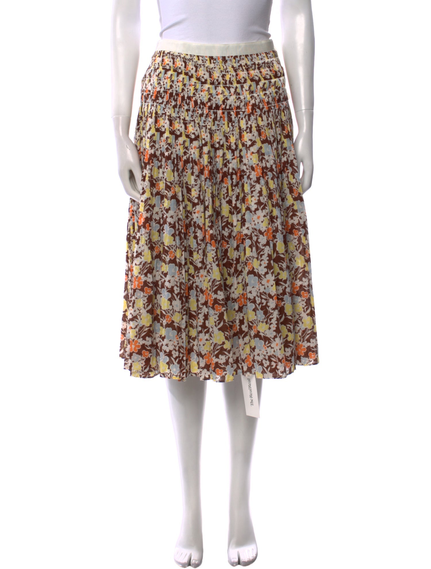 Tory Burch Floral Print Knee-Length Skirt