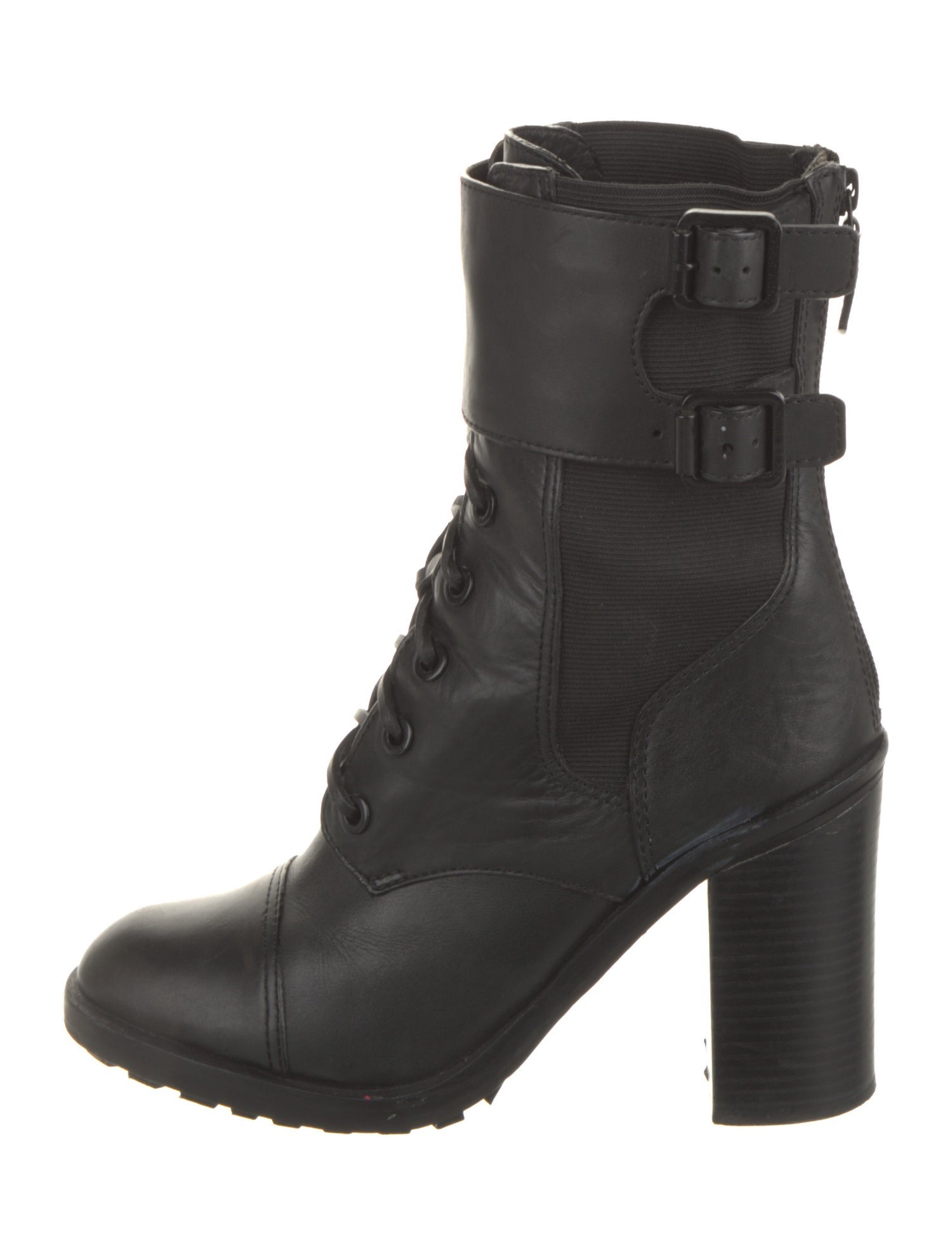 Tory Burch Leather Combat Boots