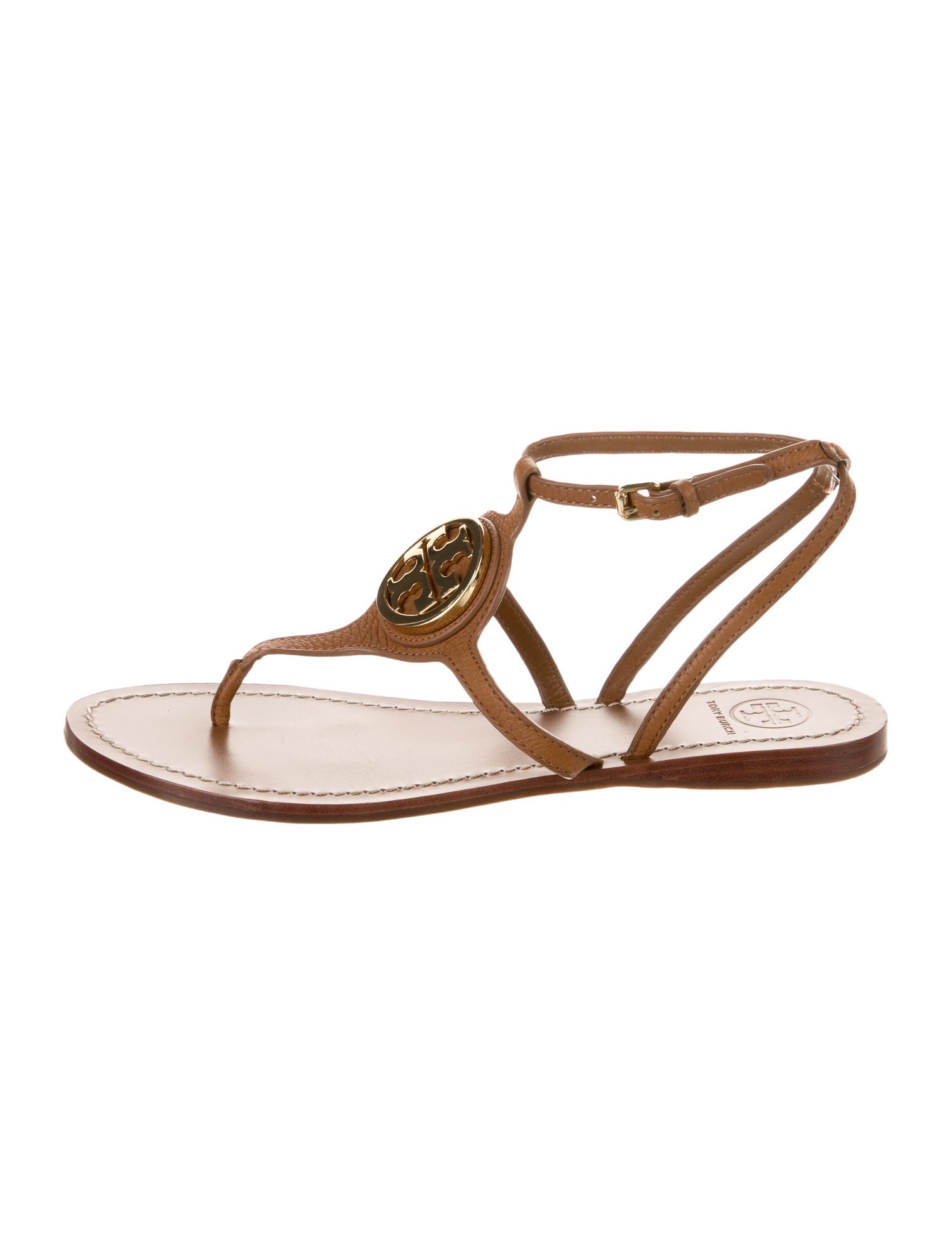Tory Burch Leather T-Strap Sandals