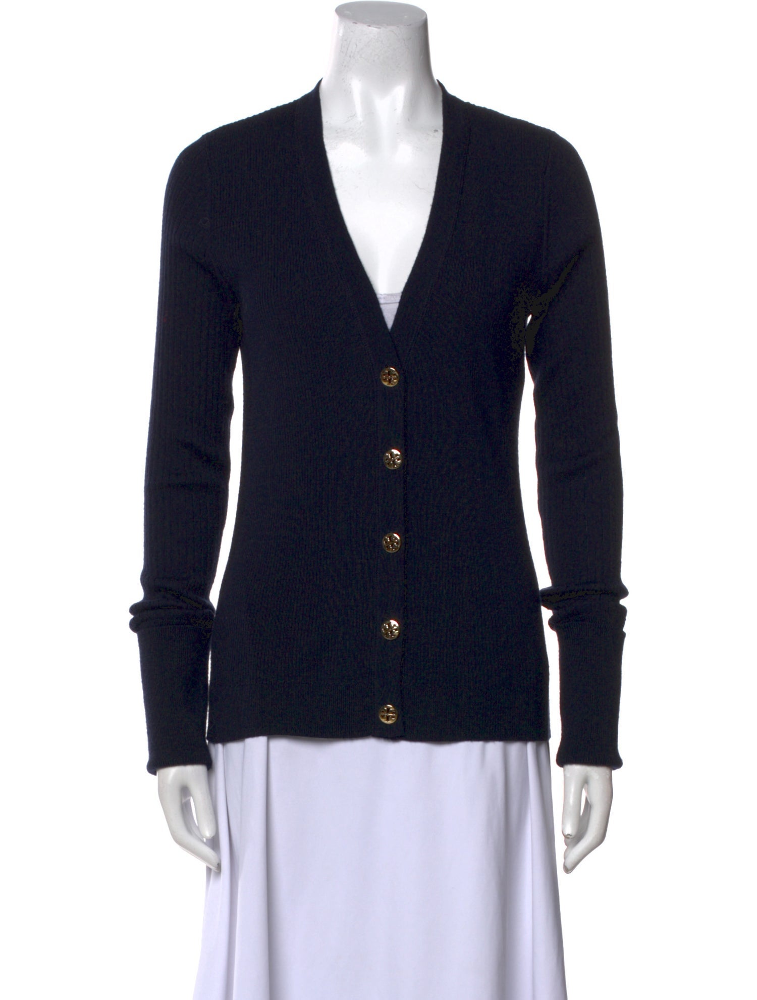 Tory Burch Merino Wool V-Neck Sweater