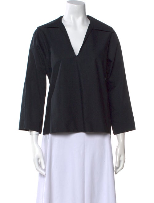 Tory Burch V-Neck Three-Quarter Sleeve Blouse