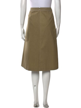 Tory Burch Whipstitch Trim Knee-Length Skirt