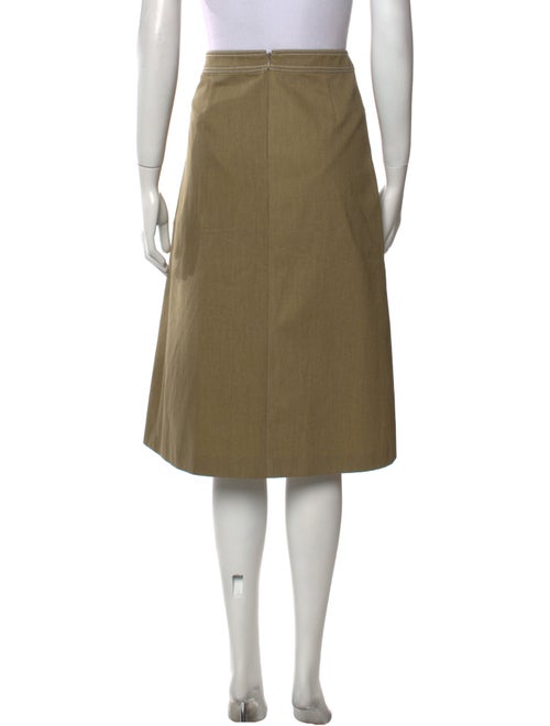 Tory Burch Whipstitch Trim Knee-Length Skirt