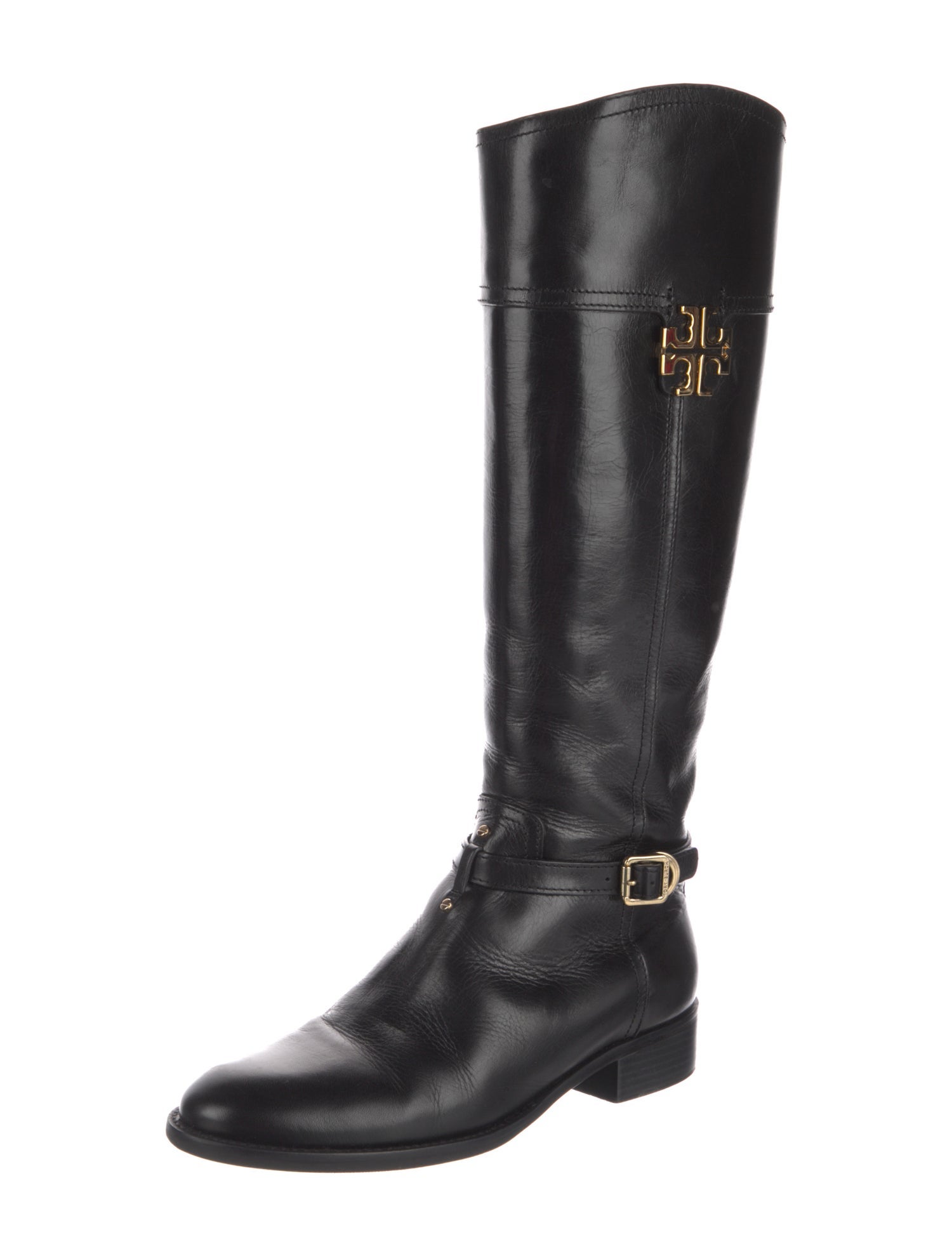 Tory Burch Leather Riding Boots