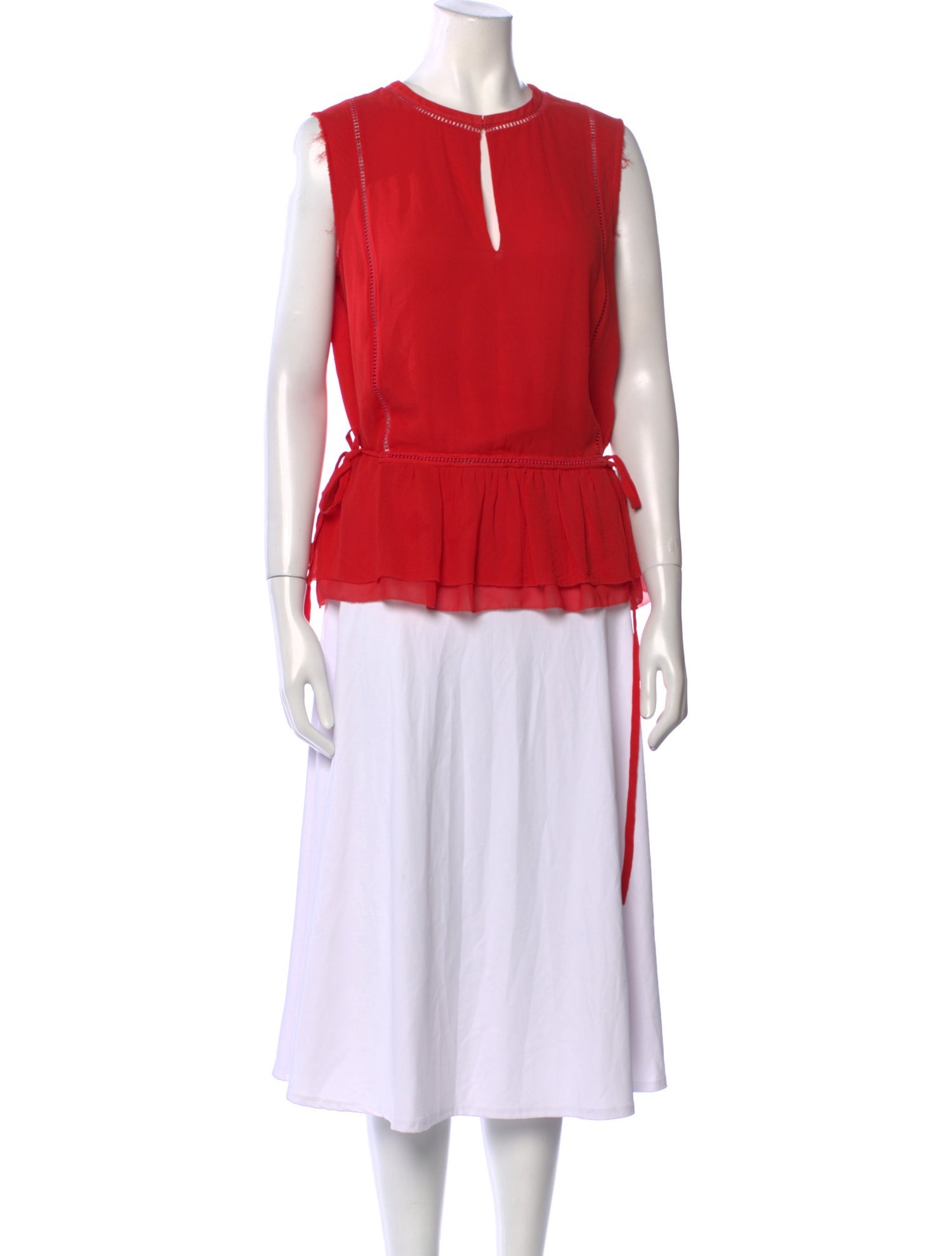 Tory Burch Silk Crew Neck Blouse