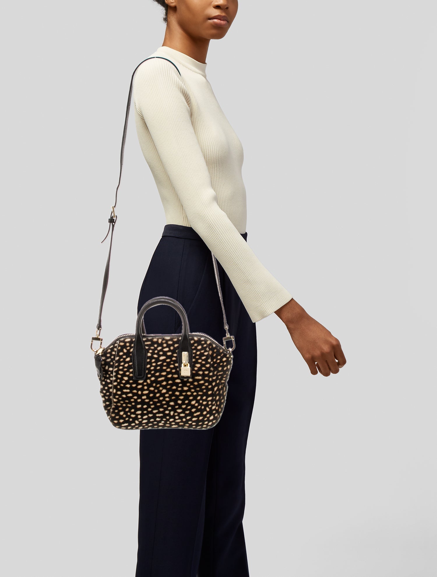 Tory Burch Ponyhair Top Handle Bag