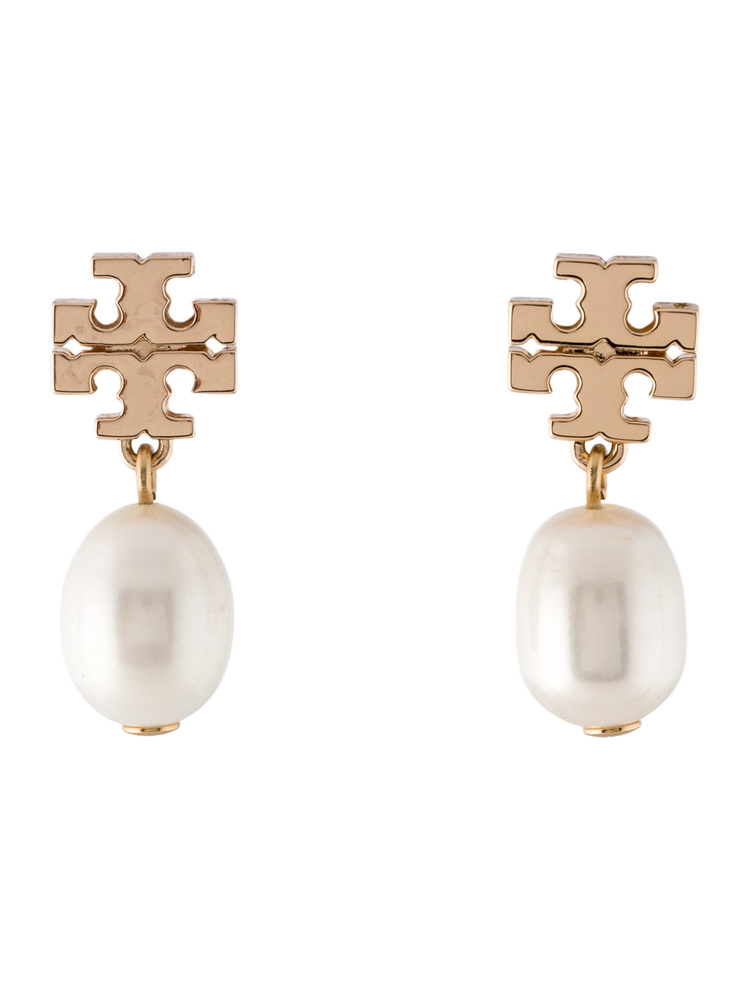 Tory Burch Faux Pearl Kira Drop Earrings