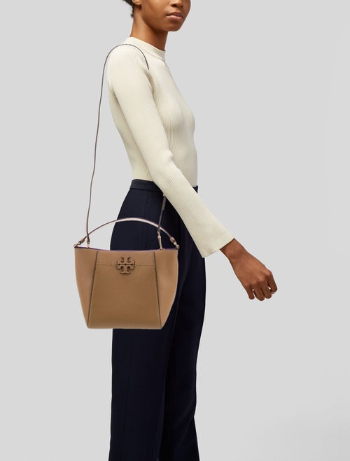 Tory Burch Leather Bucket Bag
