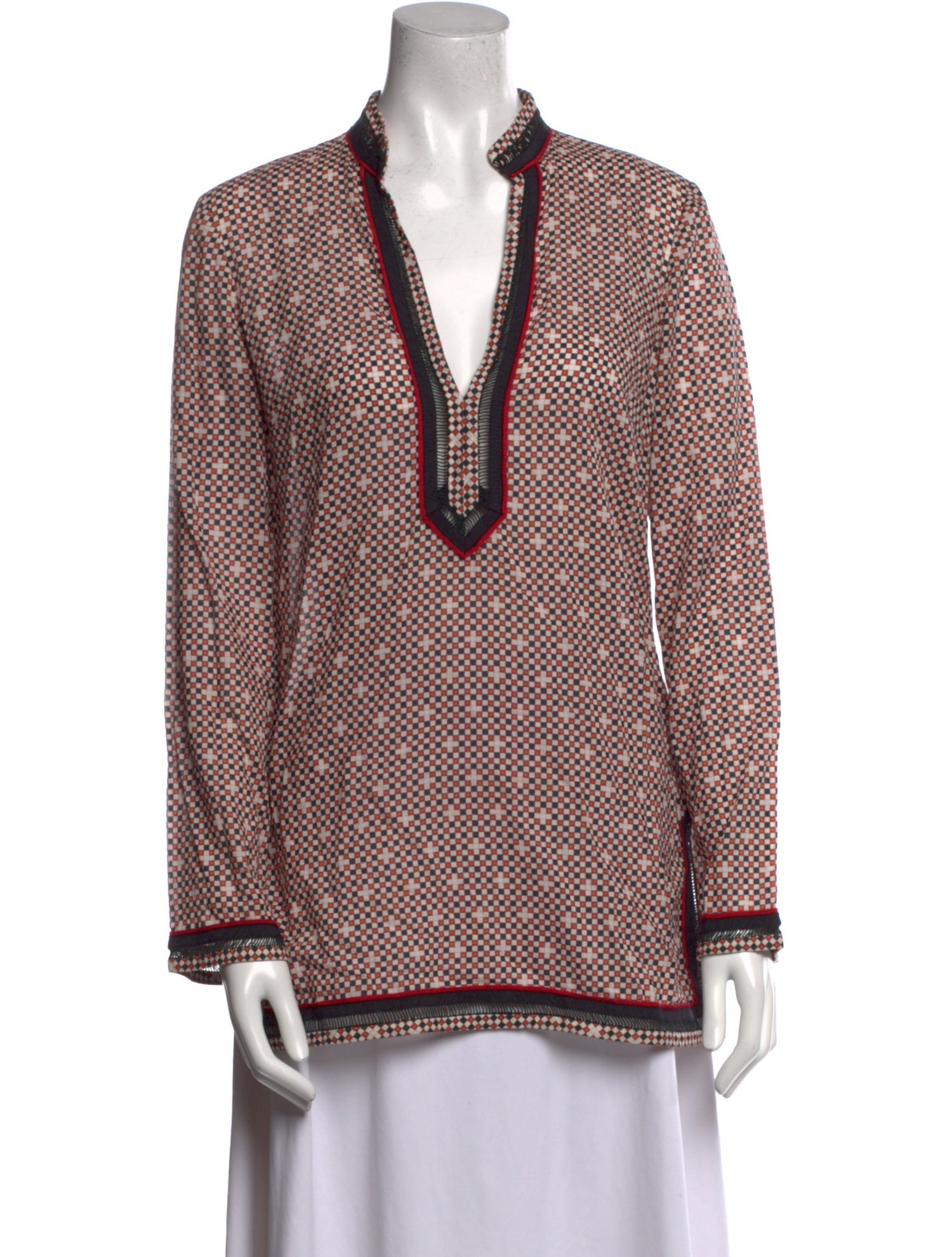 Tory Burch Printed V-Neck Tunic