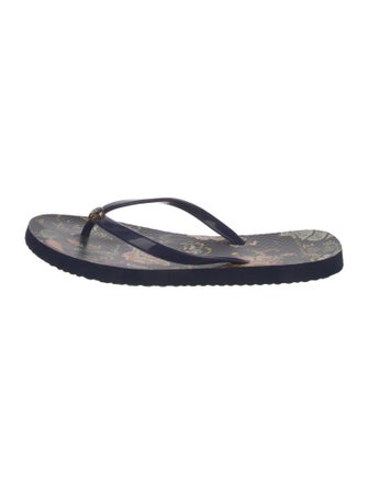 Tory Burch Rubber Printed Flip Flops