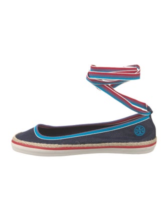 Tory Burch Denim Printed Espadrilles