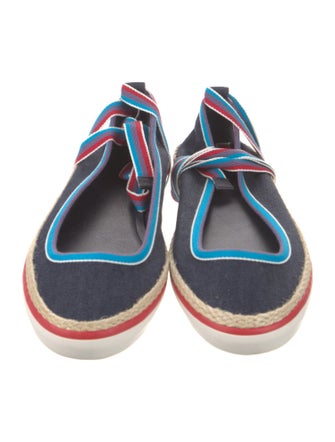 Tory Burch Denim Printed Espadrilles