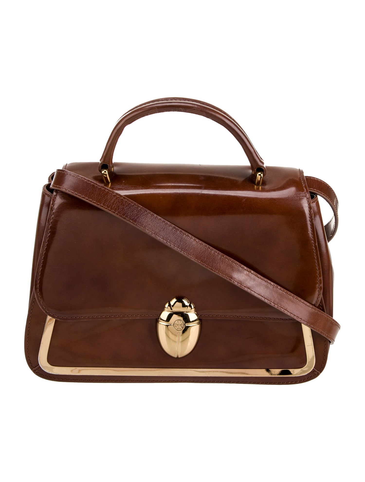 Tory Burch Leather Scarab Beetle