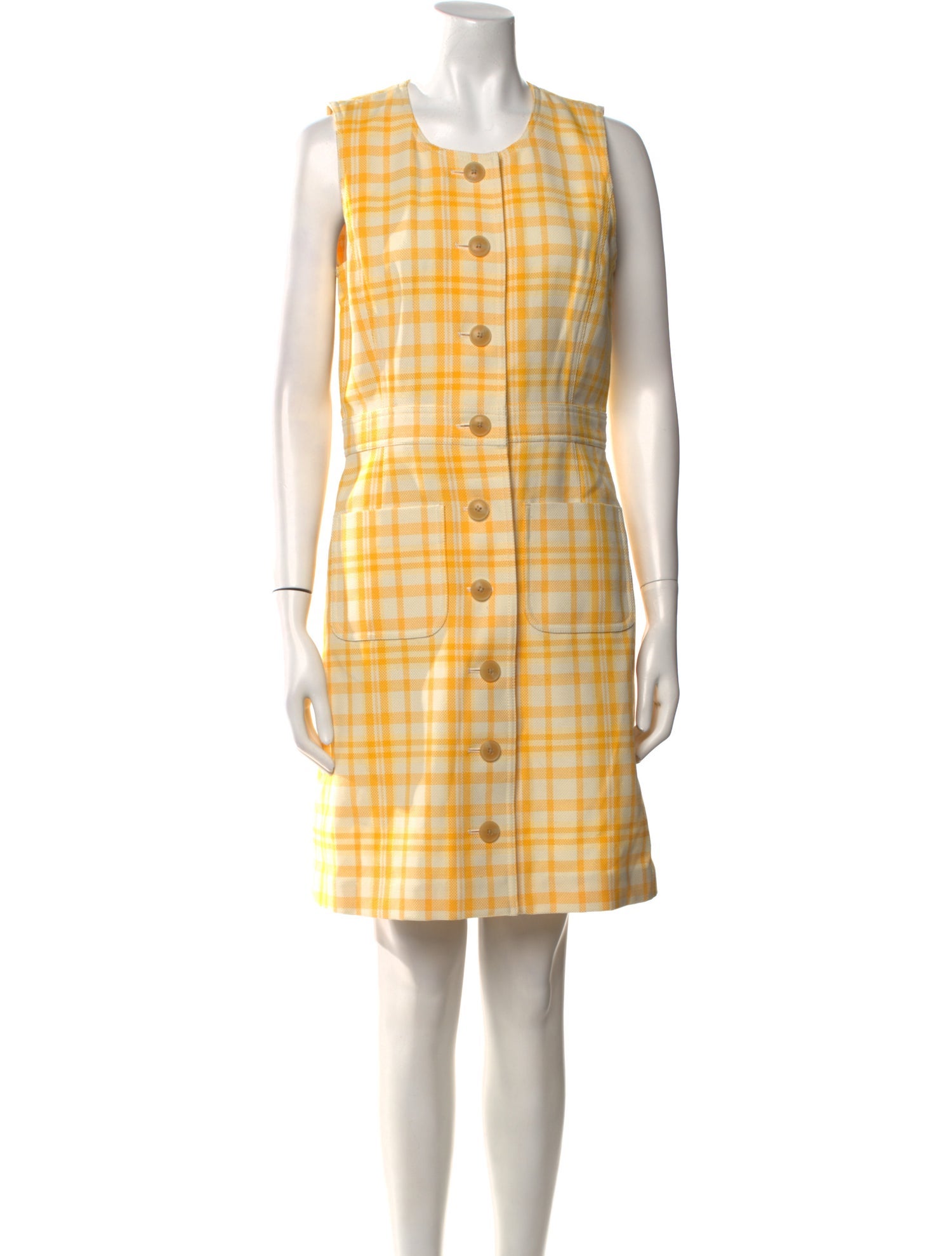 Tory Burch Plaid Print Knee-Length Dress w/ Tags