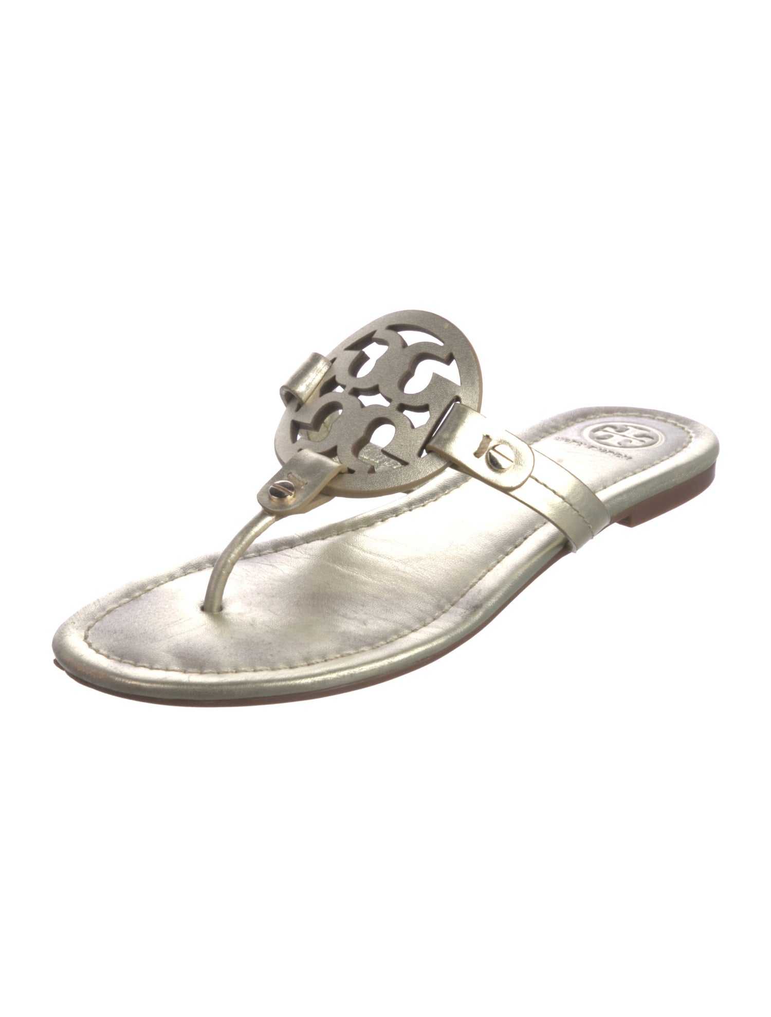 Tory Burch Leather Slides