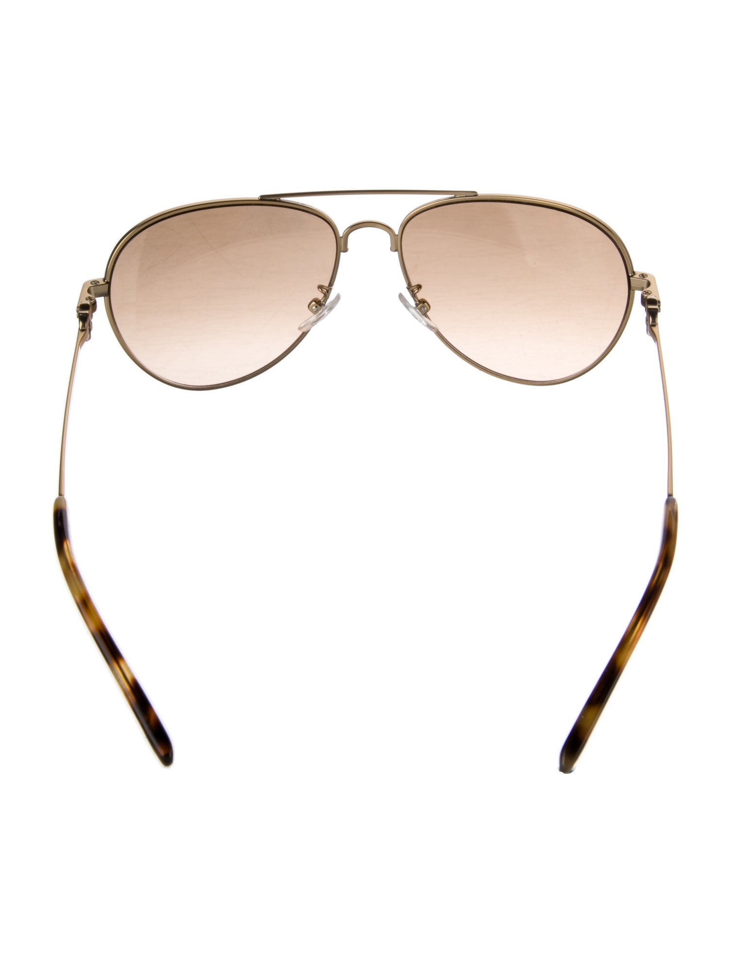 Tory Burch Aviator Mirrored Sunglasses