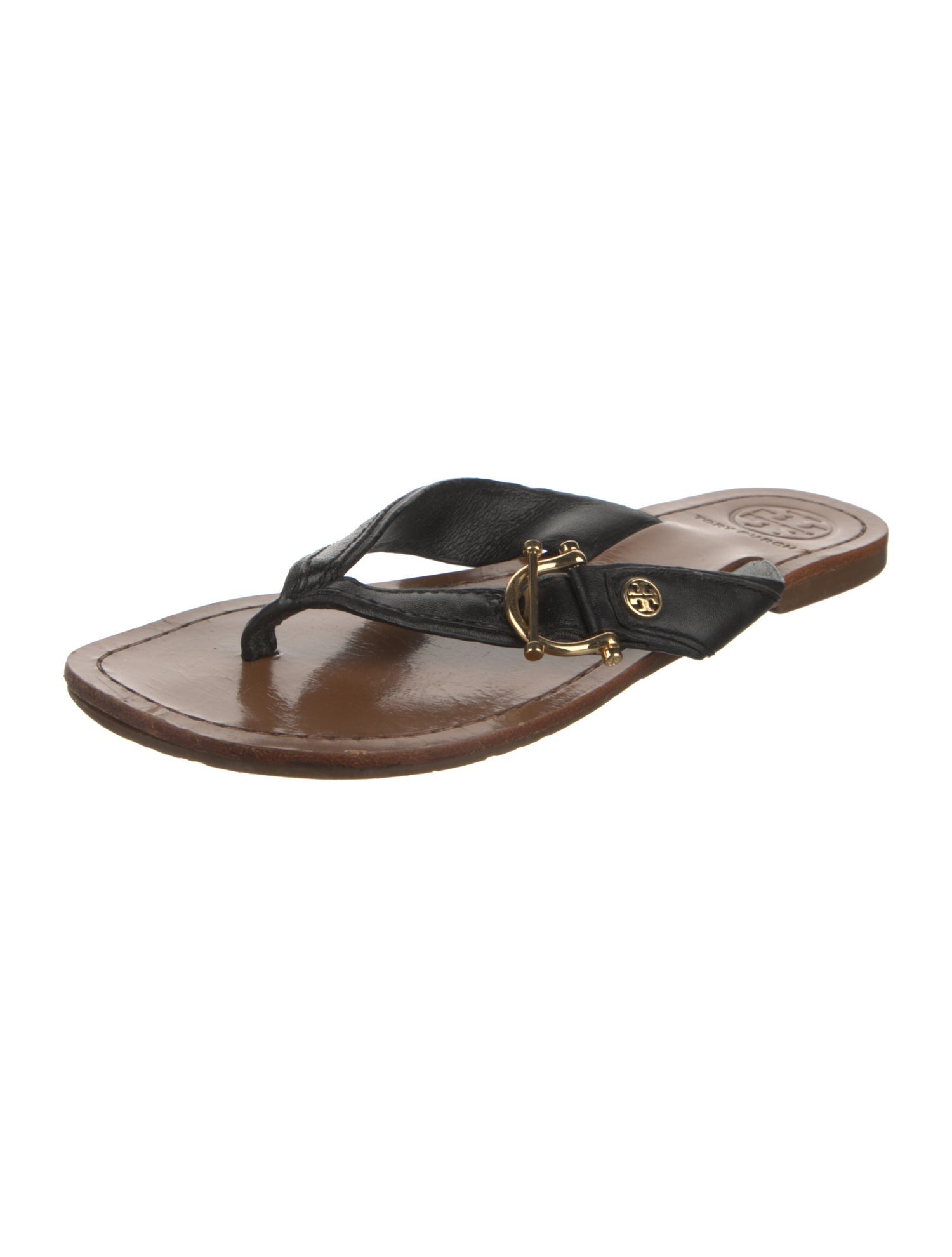 Tory Burch Leather Flip Flops