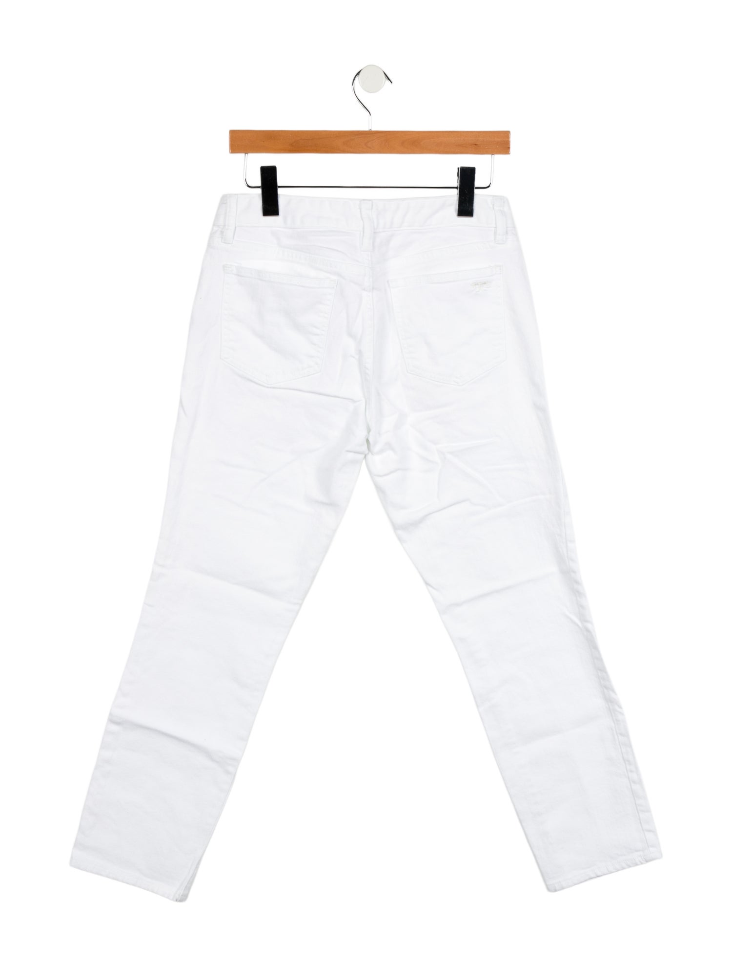 Tory Burch Mid-Rise Straight Leg Jeans