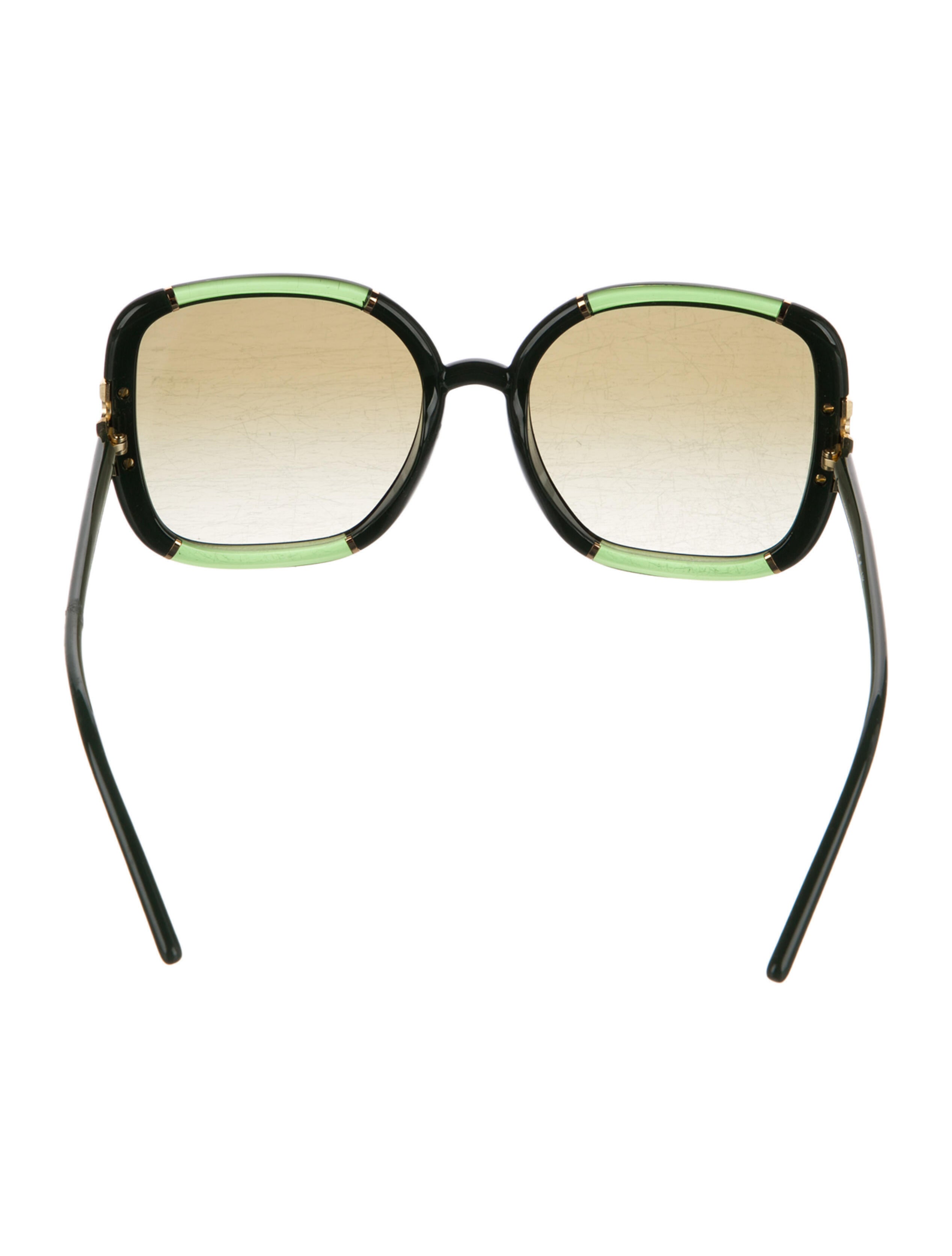Tory Burch Square Gradient Sunglasses