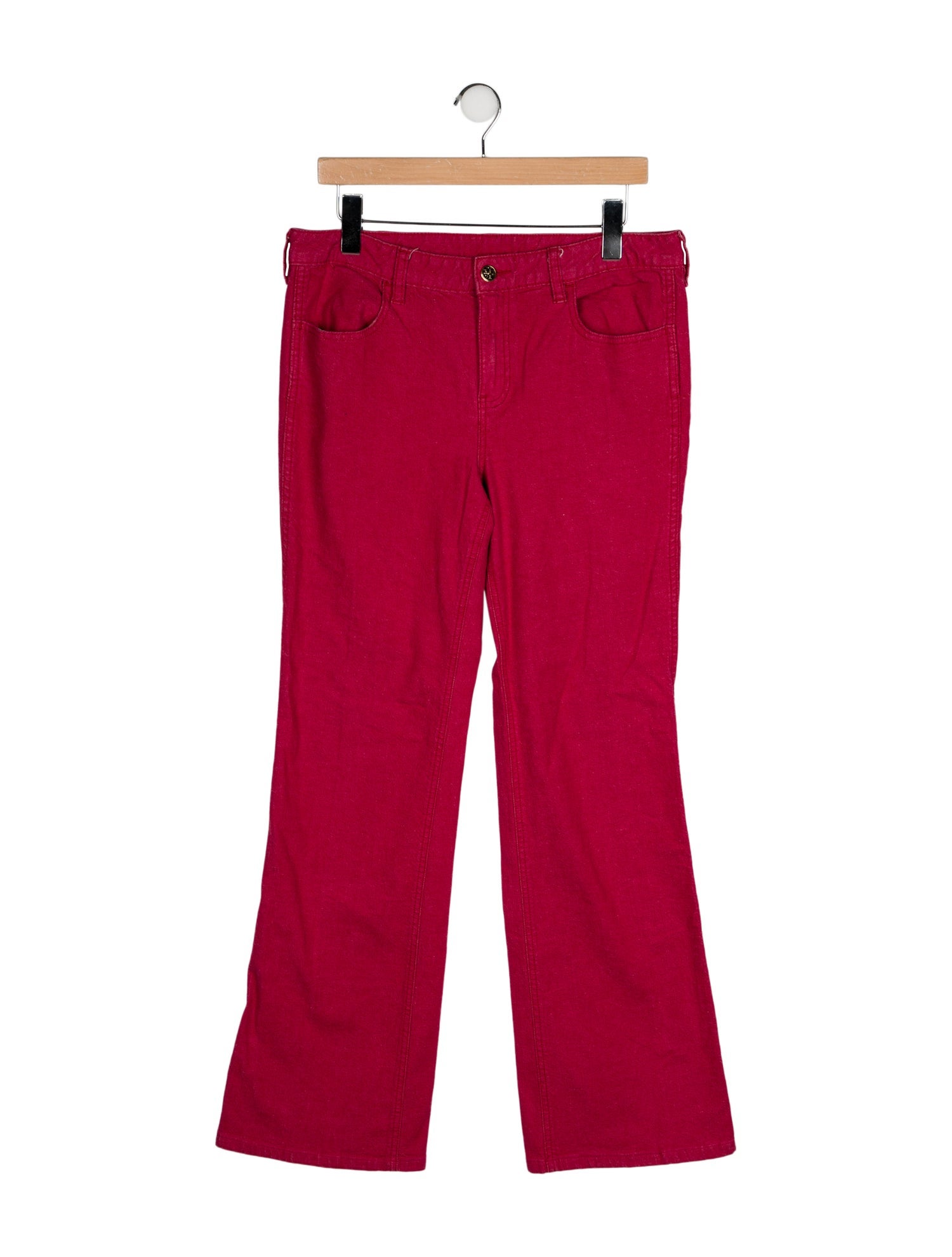Tory Burch Mid-Rise Wide Leg Jeans