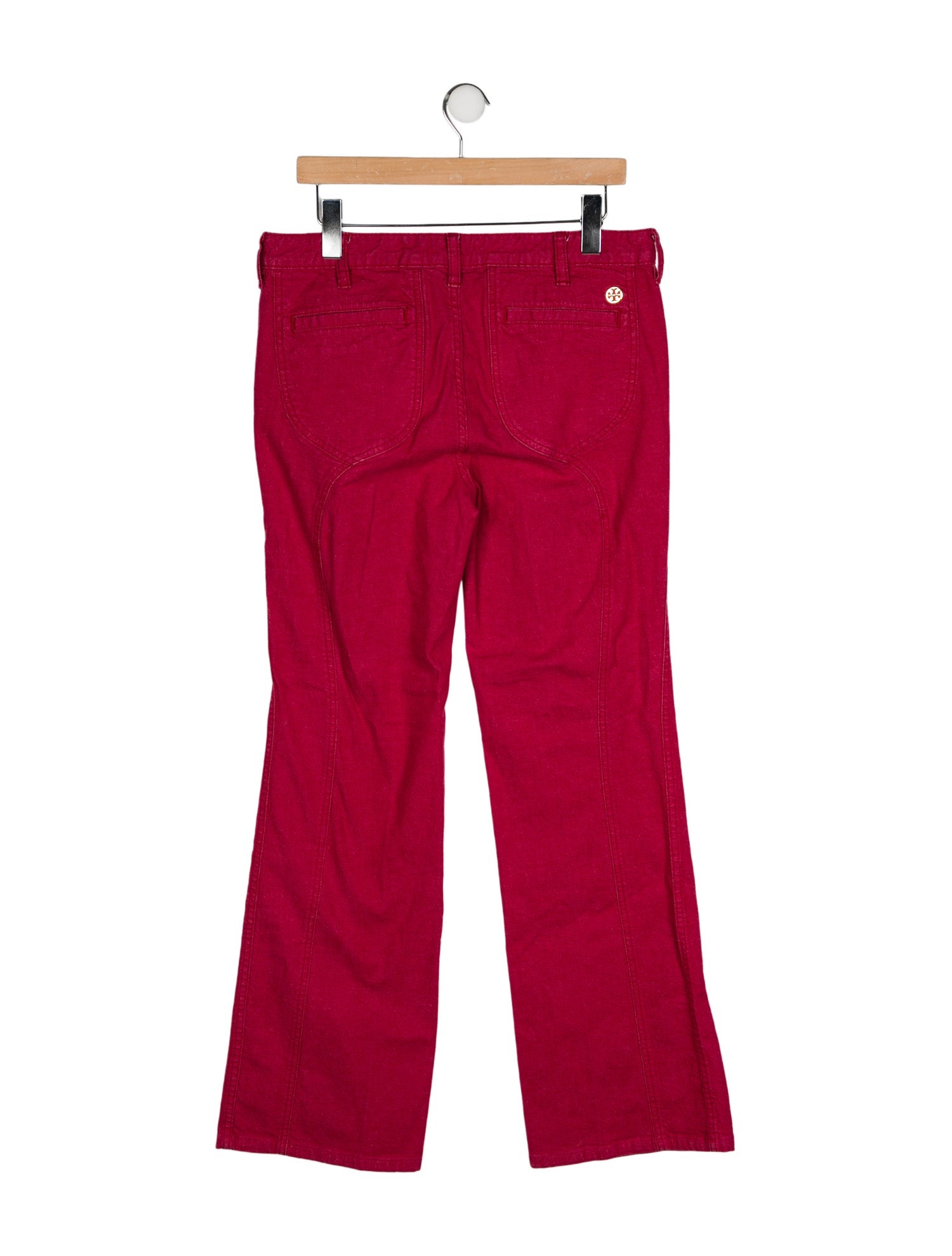 Tory Burch Mid-Rise Wide Leg Jeans