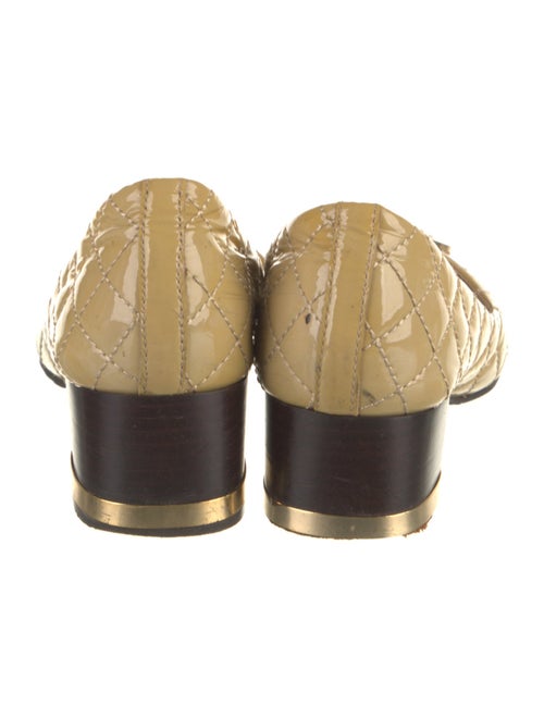 Tory Burch Quilted Pattern Patent Leather Pumps