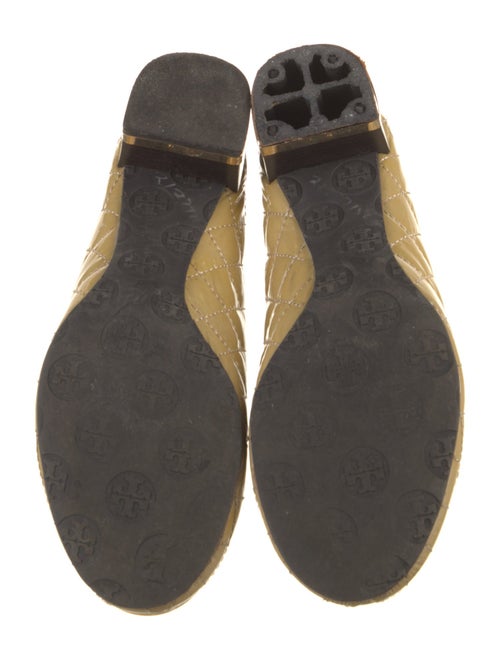 Tory Burch Quilted Pattern Patent Leather Pumps
