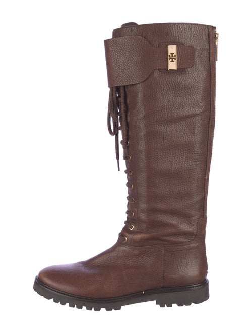 Tory Burch Leather Combat Boots