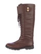 Tory Burch Leather Combat Boots