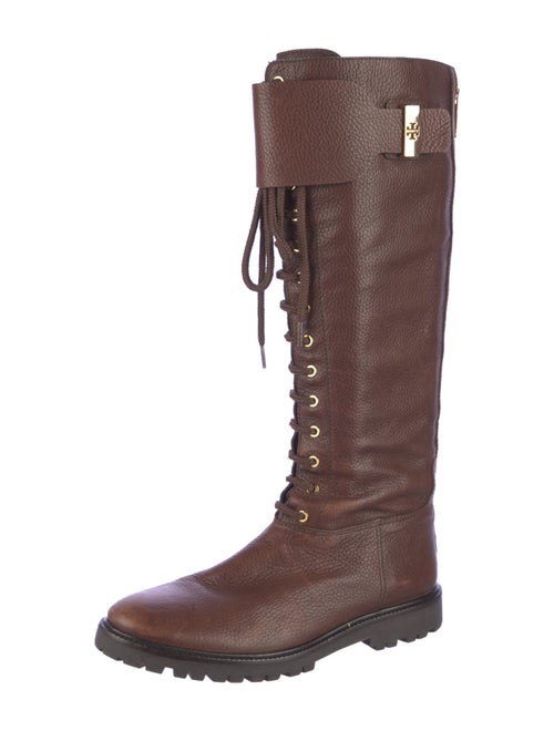 Tory Burch Leather Combat Boots