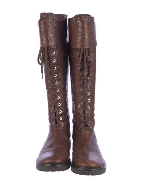 Tory Burch Leather Combat Boots