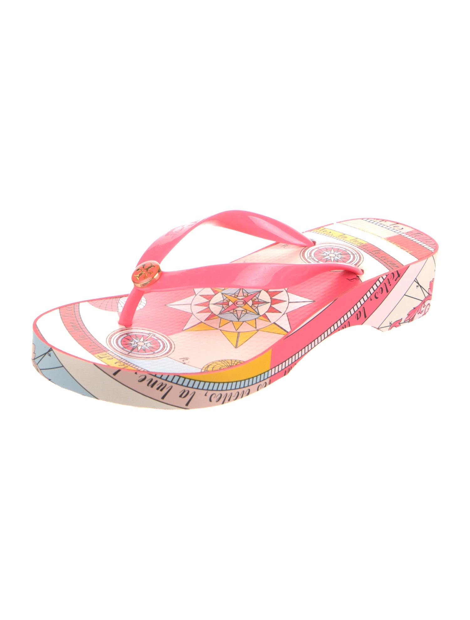 Tory Burch Printed Flip Flops