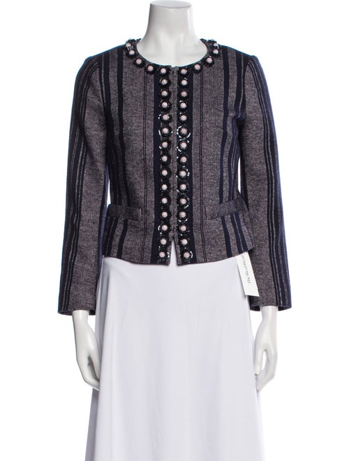 Tory Burch Striped Evening Jacket