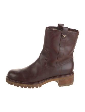 Tory Burch Leather Combat Boots