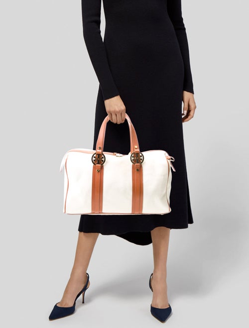 Tory Burch Canvas Top Handle Bag