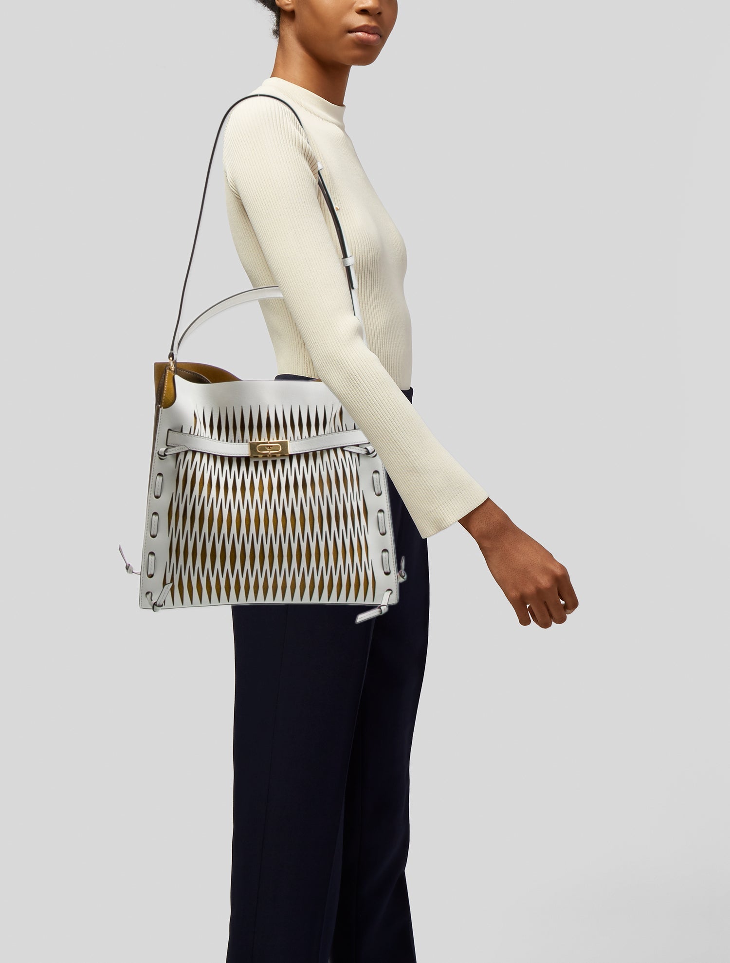 Tory Burch Leather Top Handle Bag