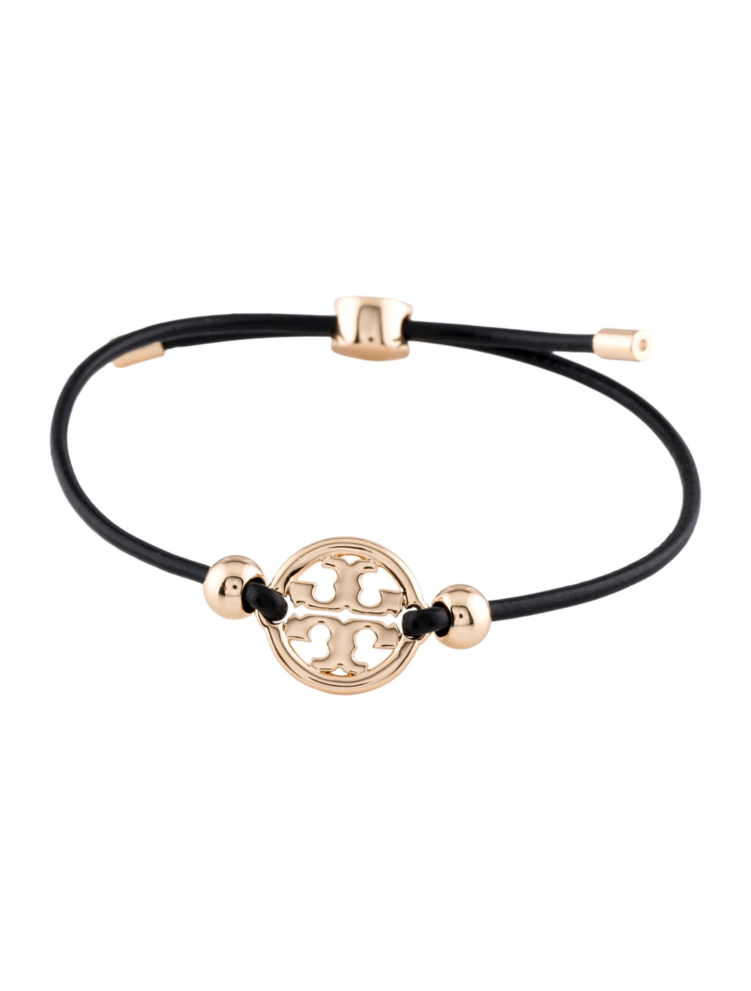 Tory Burch Leather Miller Slider Bolo Bracelet