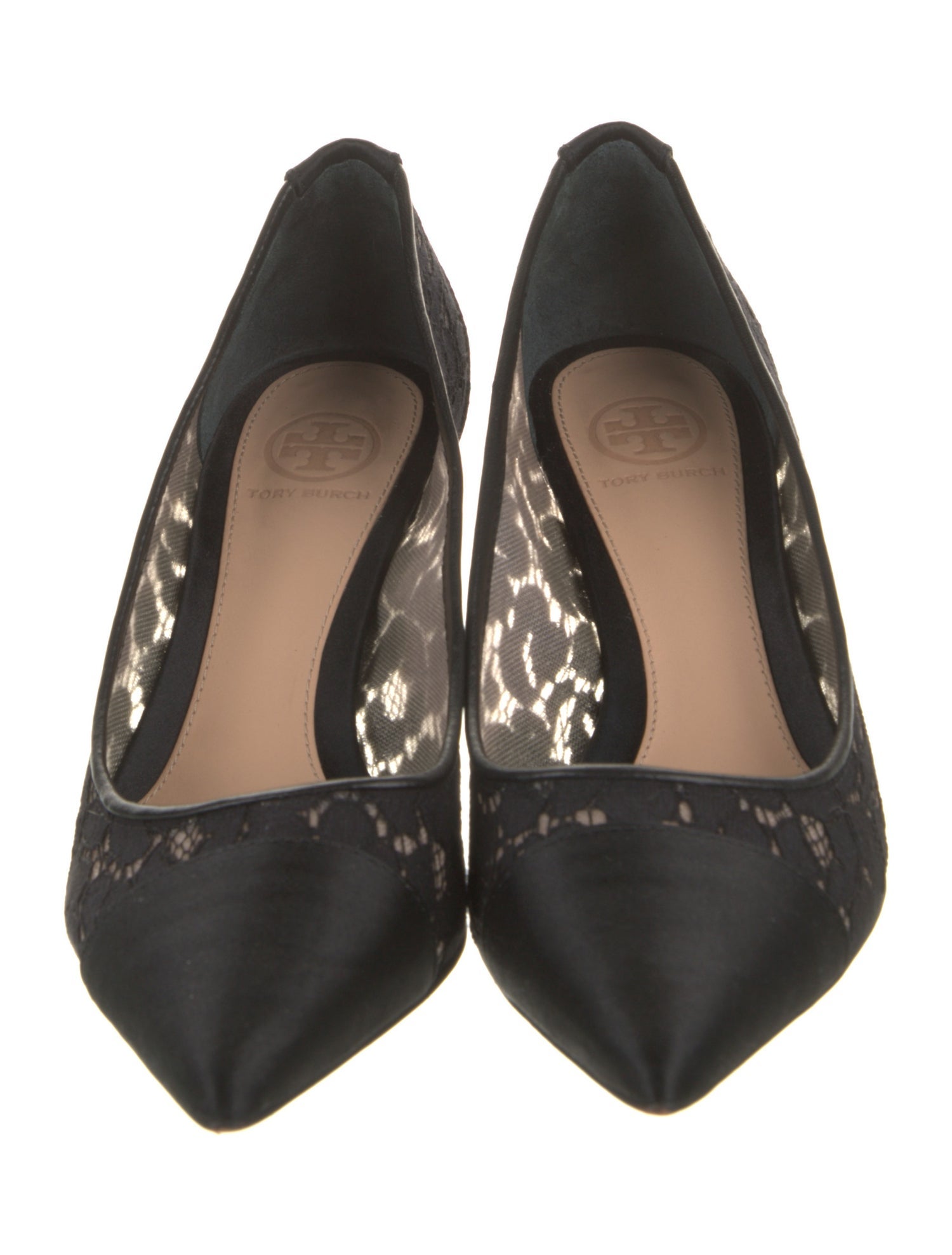 Tory Burch Lace Lace Pattern Pumps