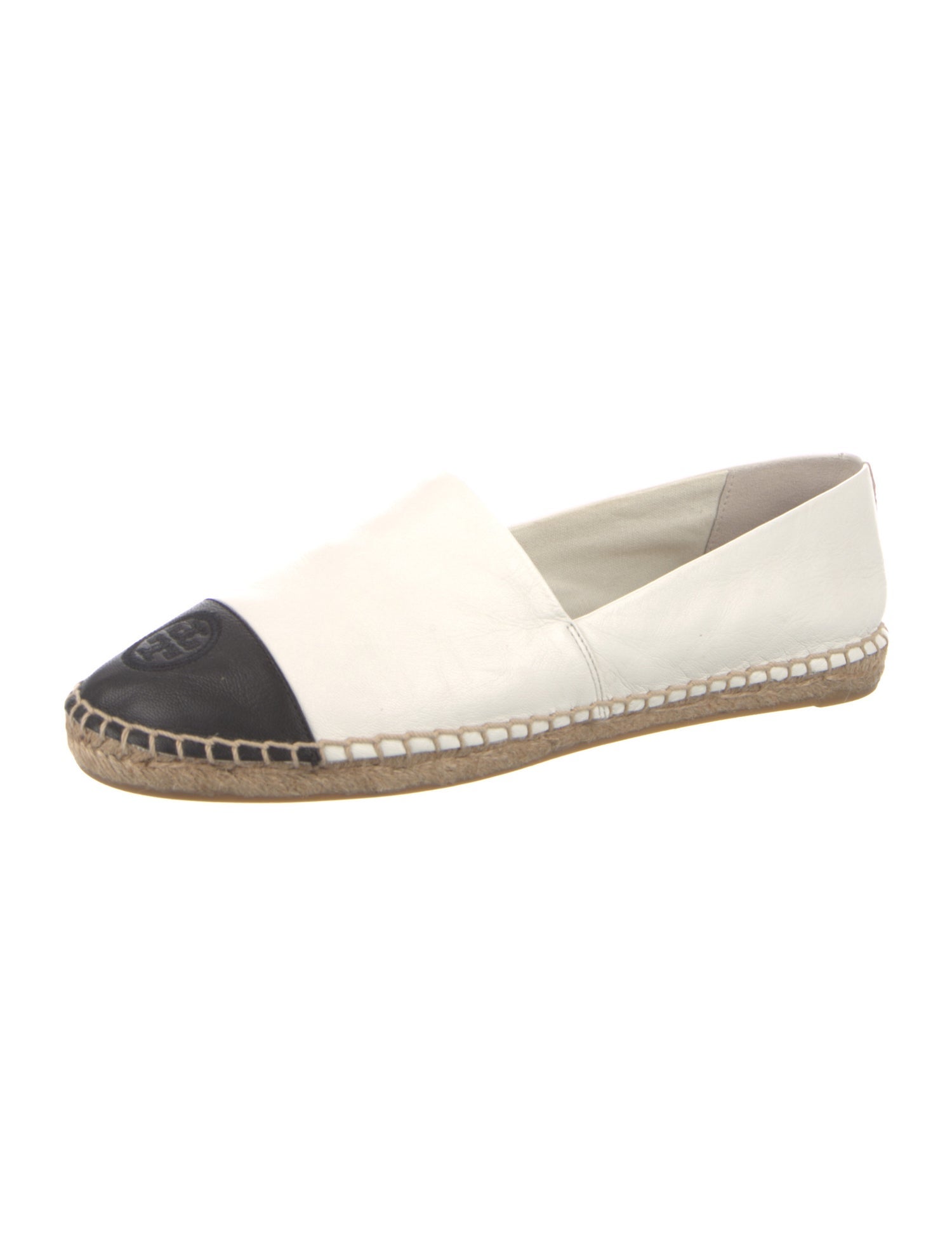 Tory Burch Leather Colorblock Pattern Espadrilles