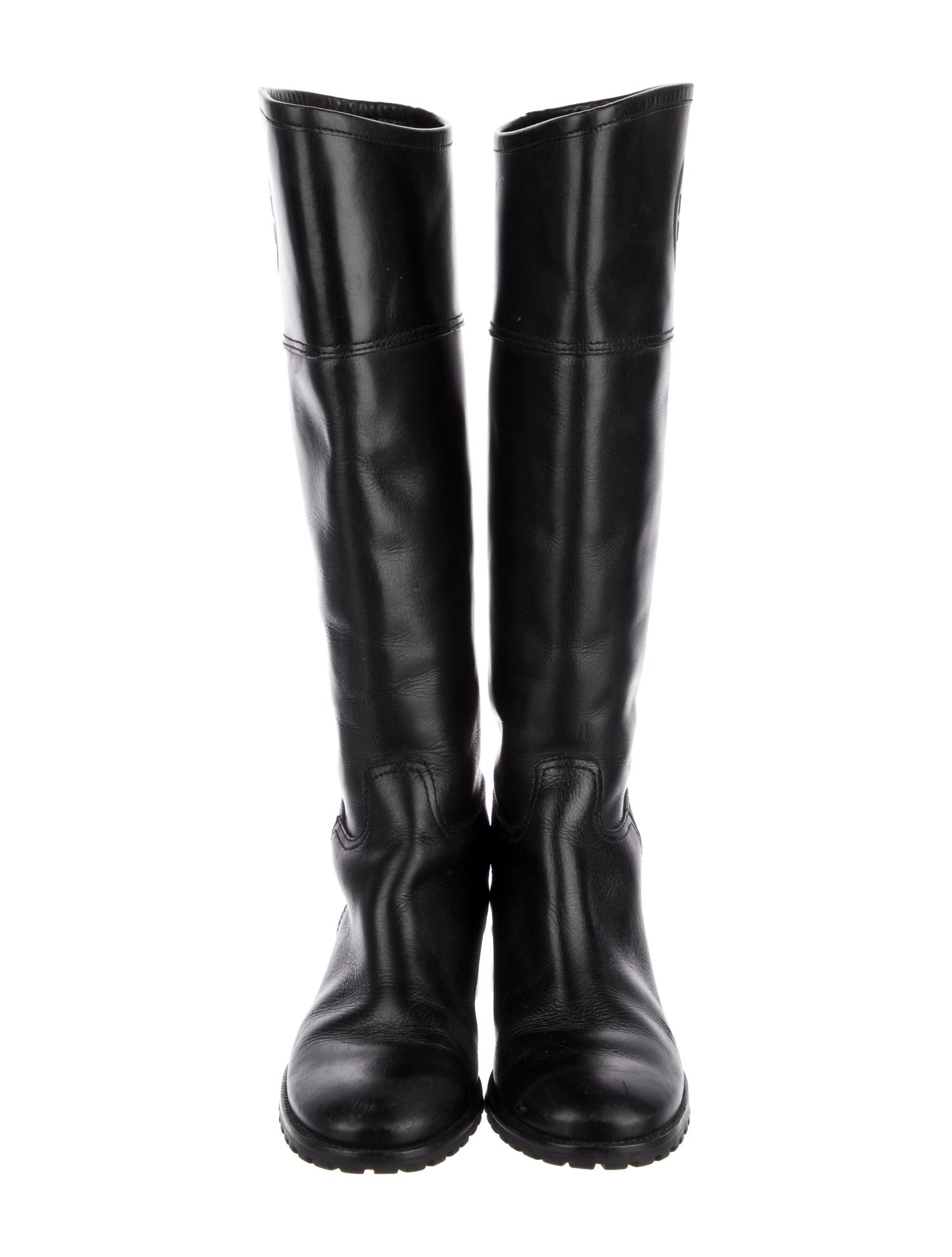 Tory Burch Leather Riding Boots