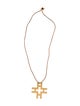 Tory Burch Leather 'H' Pendant Necklace