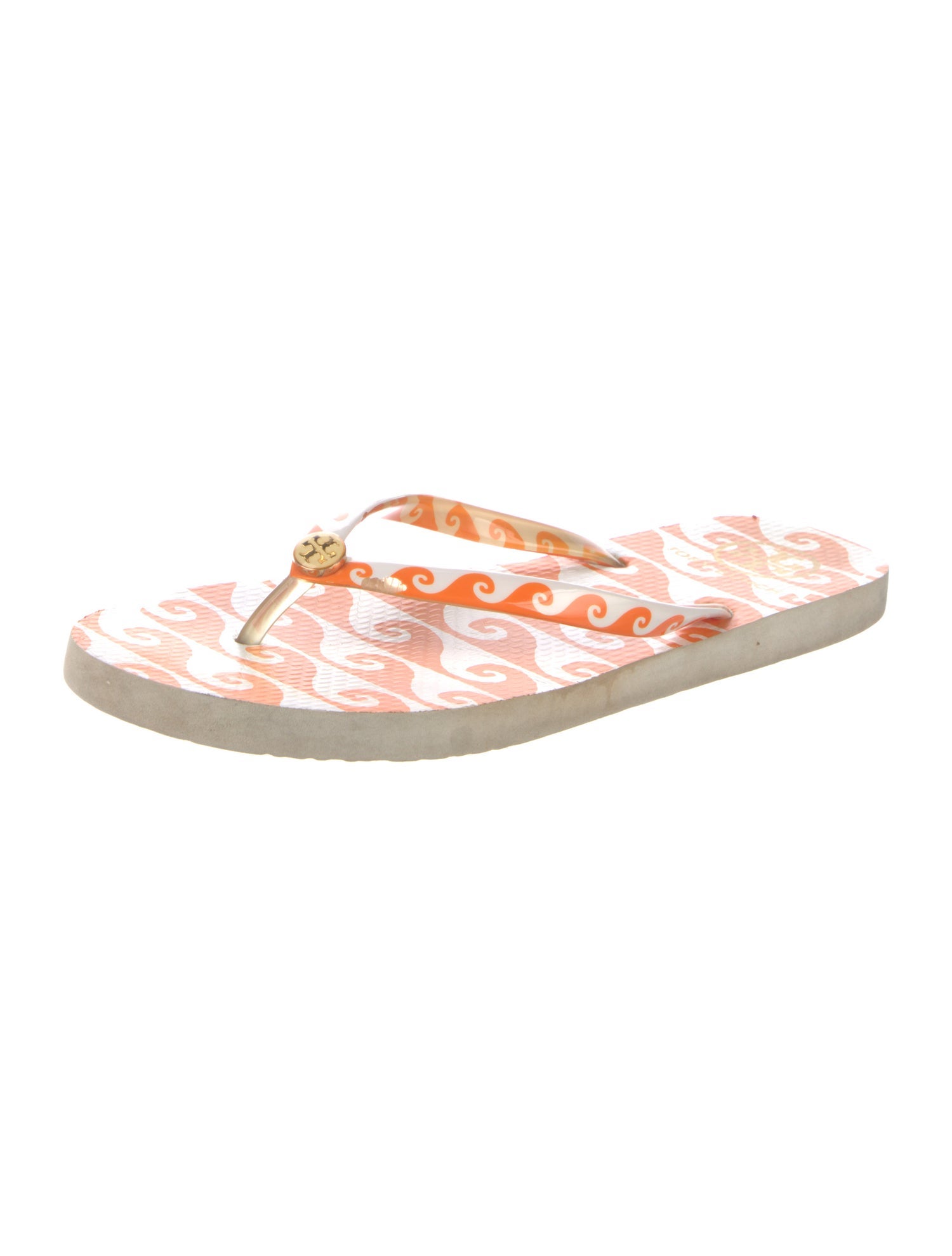 Tory Burch Rubber Printed Flip Flops