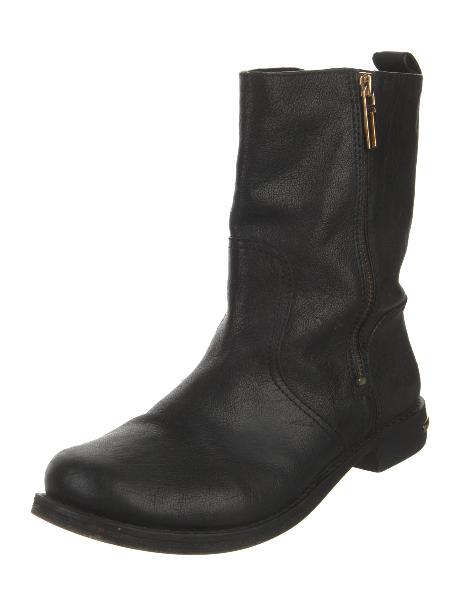 Tory Burch Leather Moto Boots